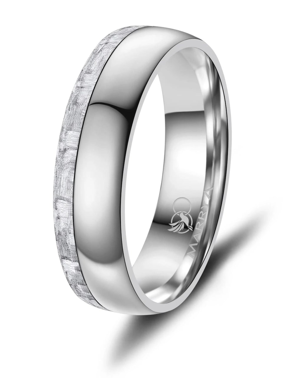 Ring 'MARRYA CA-23 Eheringe aus Carbon'