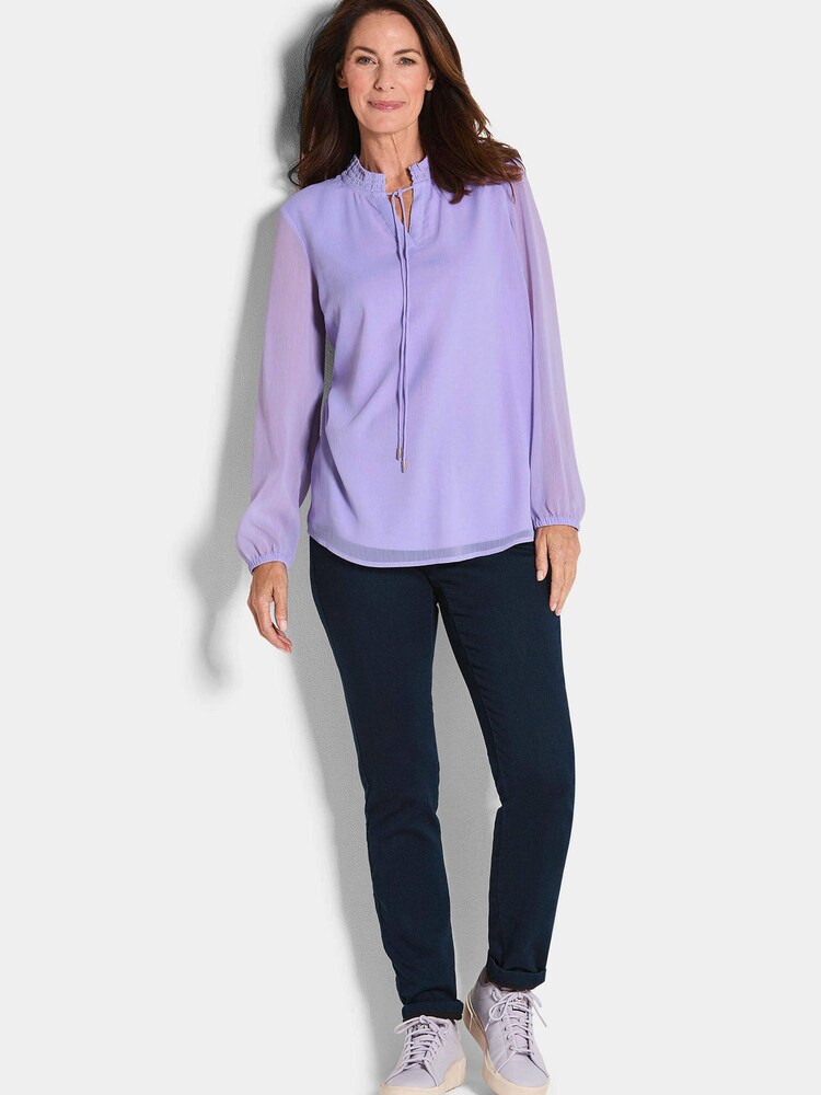 Goldner Bluse Damen Größe M lavendel