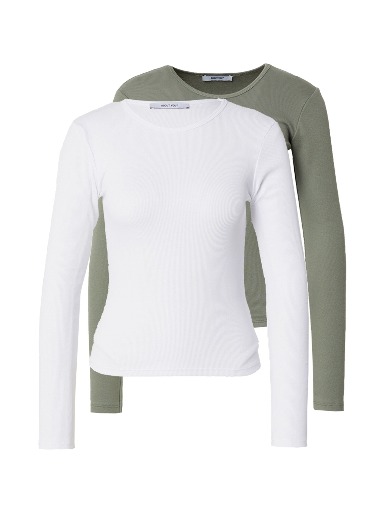 ABOUT YOU Tricou Insa  verde mentă / alb