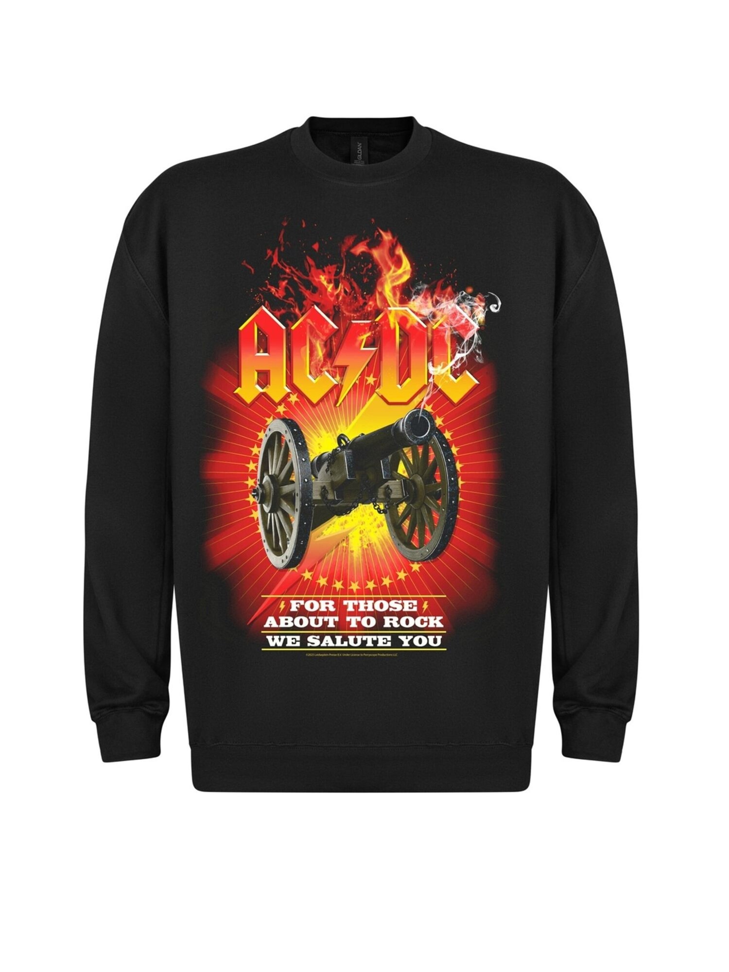 AC/DC Felpa 'Ac/dc For Those About to Rock Tracks Sweatshirt' nero