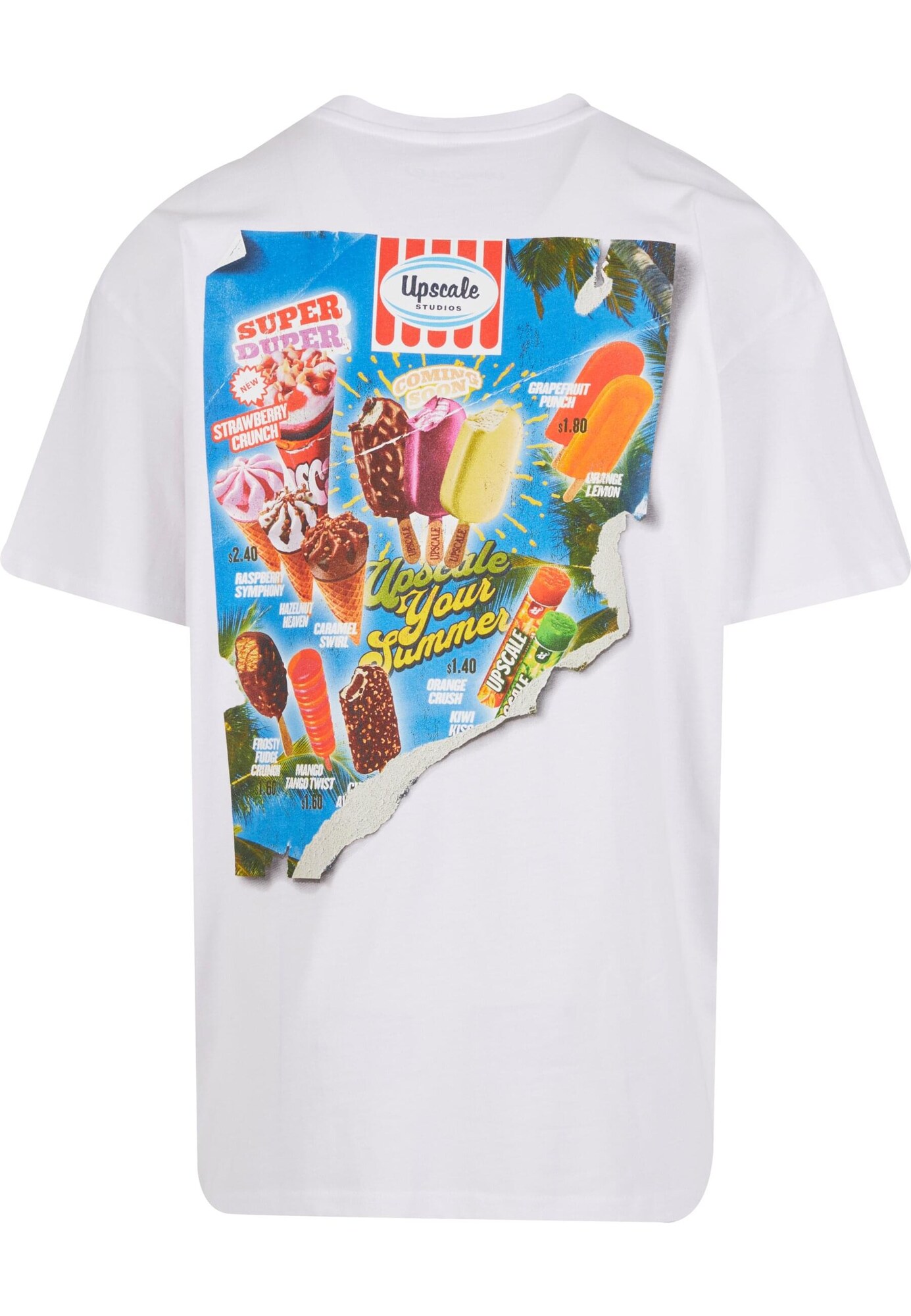 MT Upscale Póló 'Ice Cream'  kék / sárga / narancs / fehér termék 2. képe