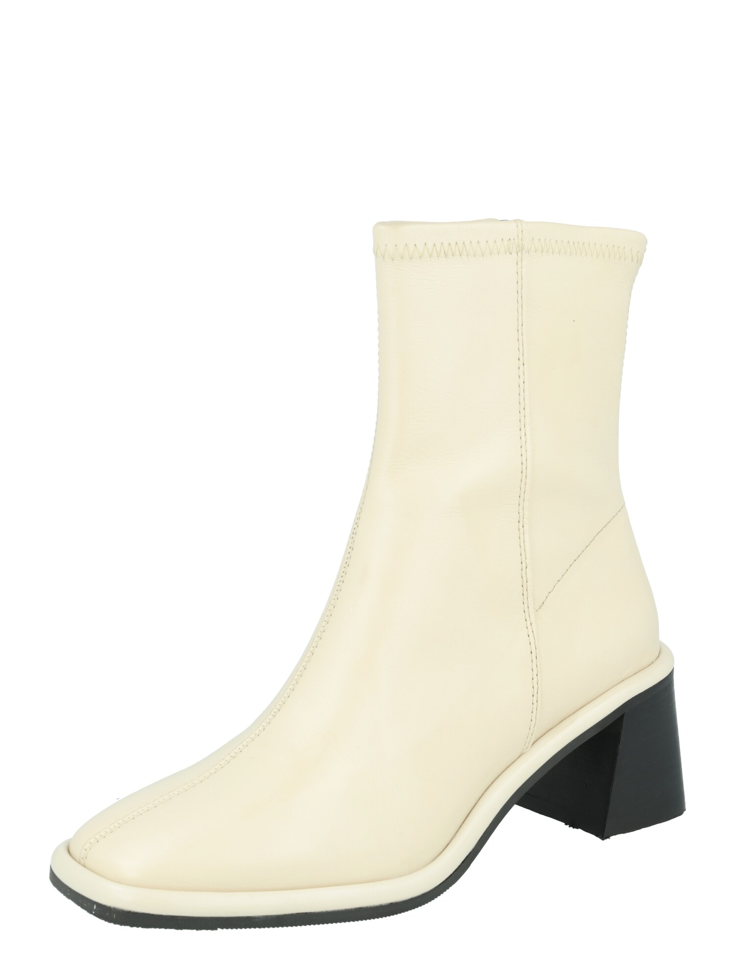 River Island Aulinukai 'BLOCK HEEL ZIP SOCK BOOT' kremo