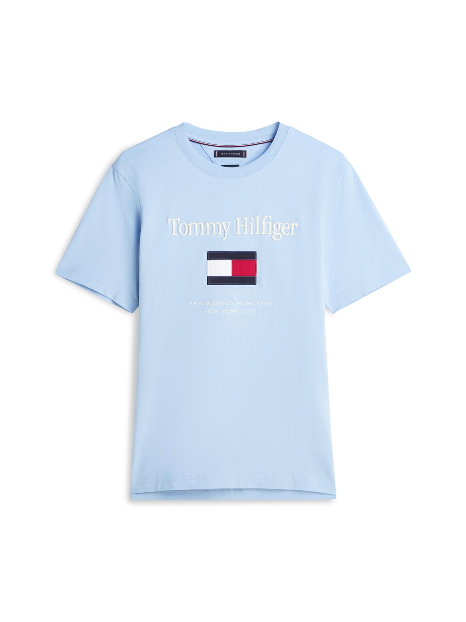 T-shirt marinblå / ljusblå / röd