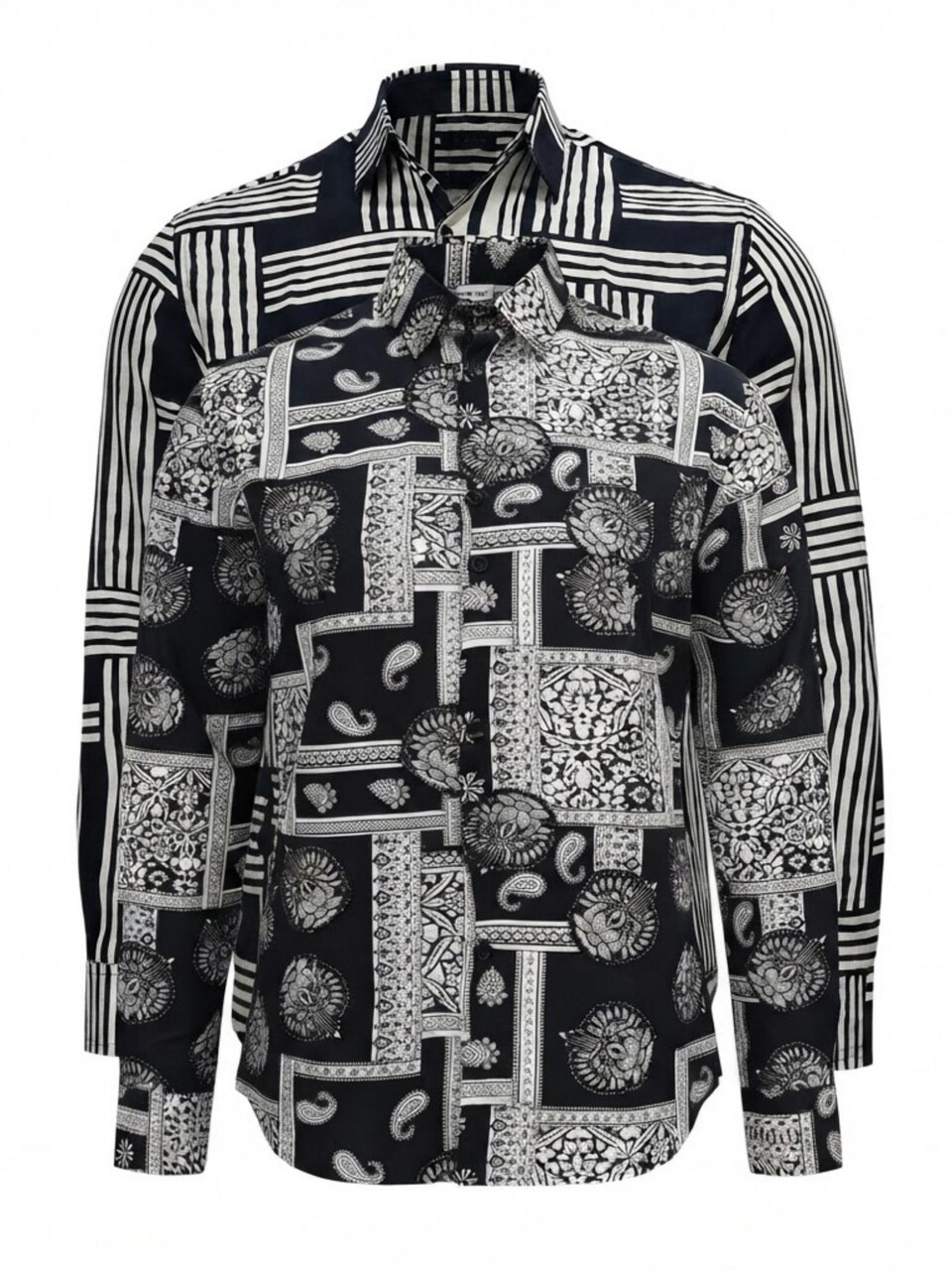Skjorta 'Viscos floral pattern 2pc'