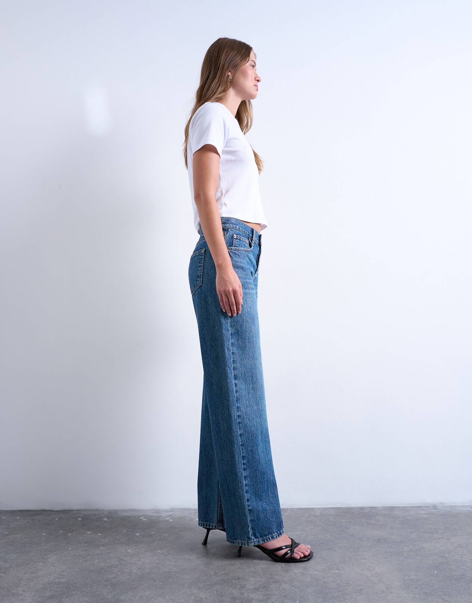 TOPSHOP Džínsy 'EMBER'  modrá denim