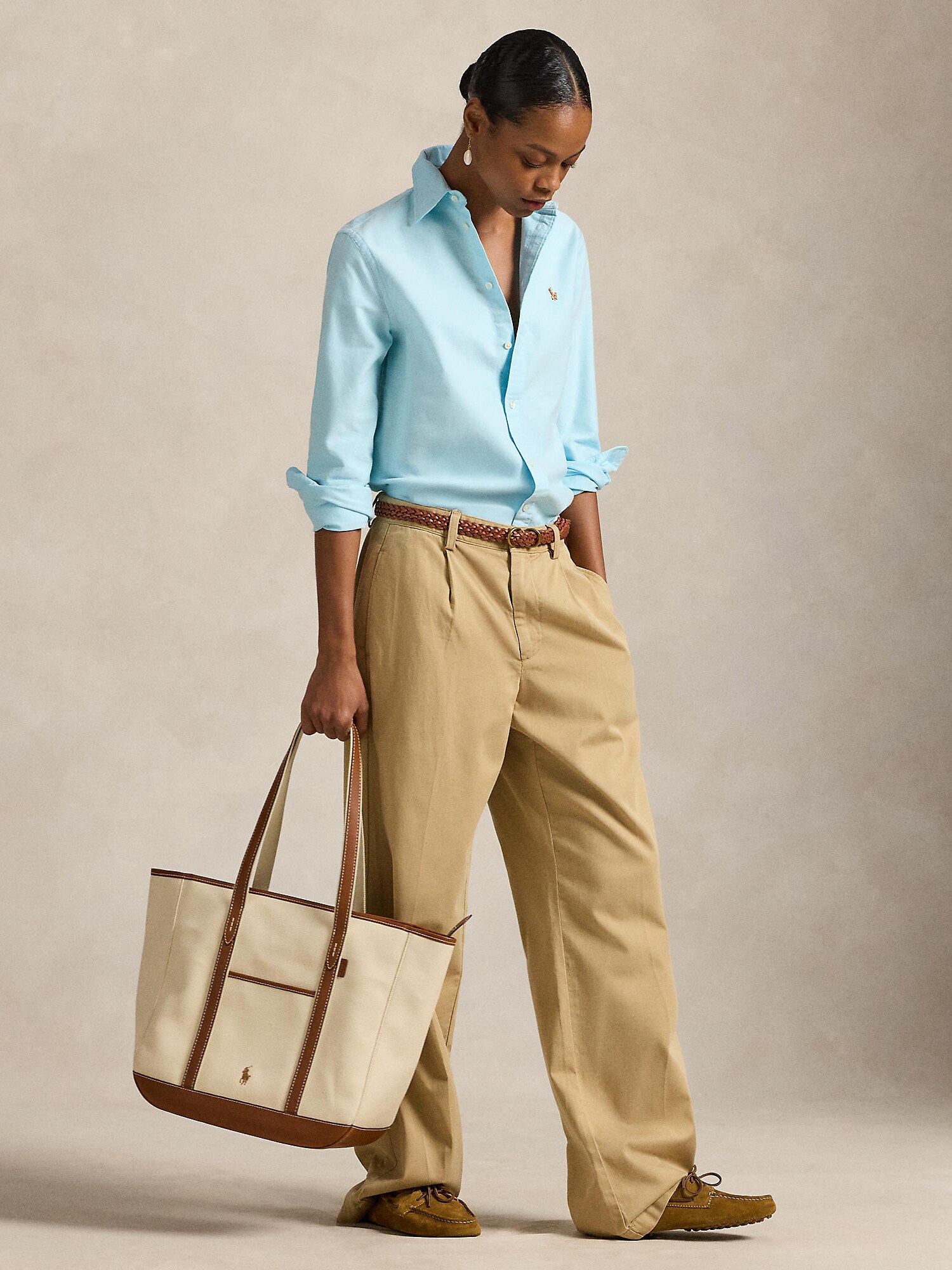 Polo Ralph Lauren Blusa 'CLASSIC' azul claro – imagen 4