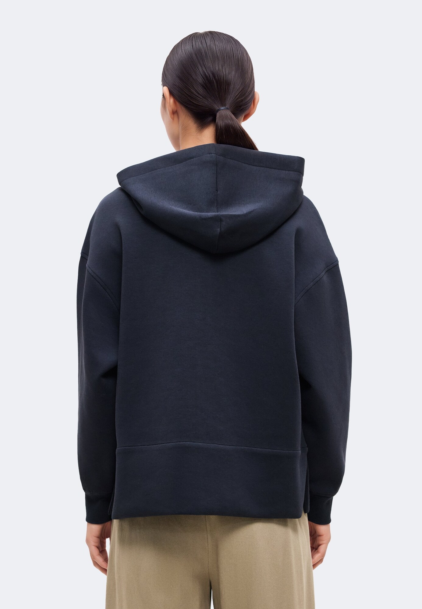 Barbour Sudadera con cremallera 'Delilah' crema / azul oscuro – imagen 2