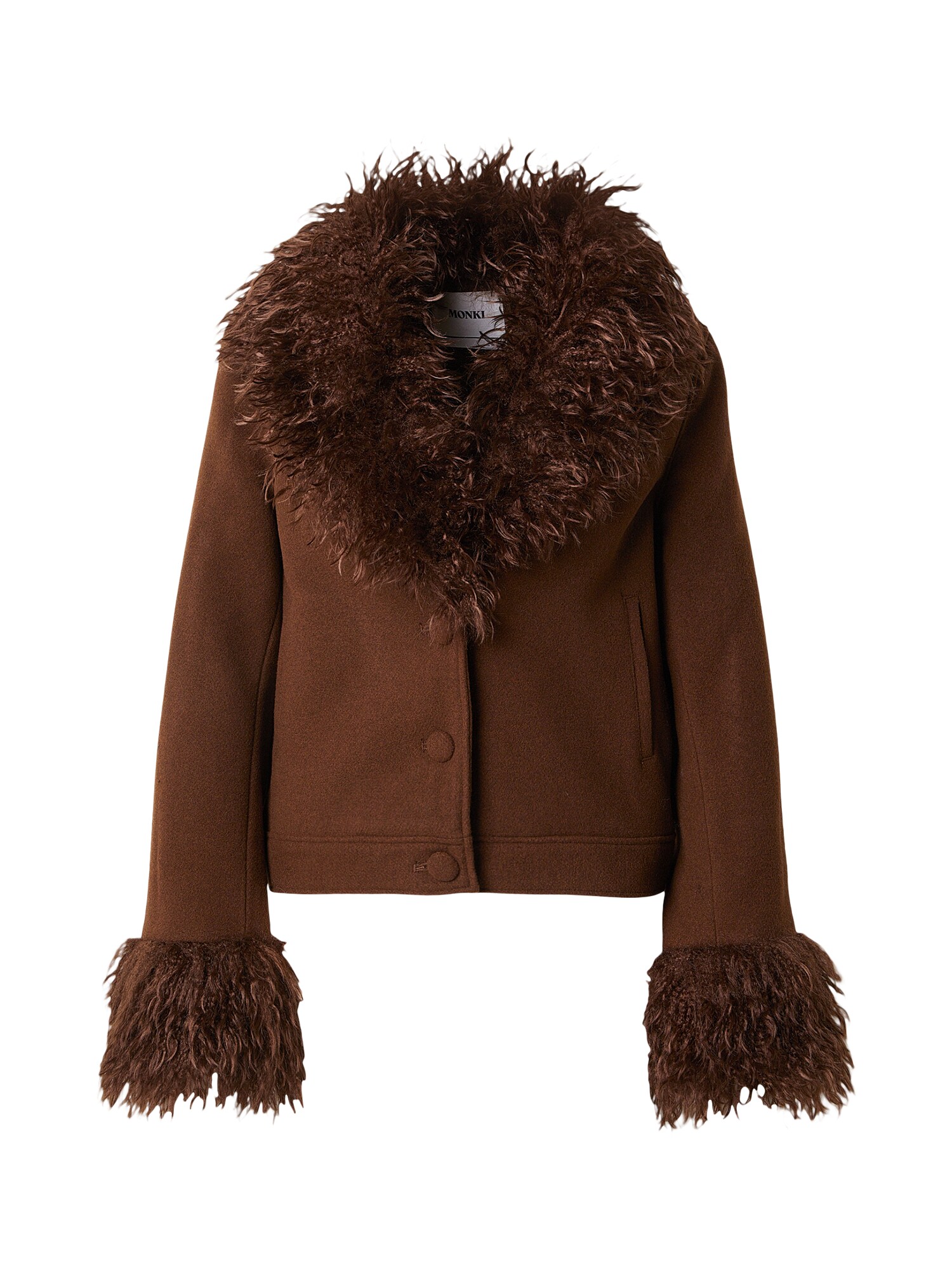 Monki Geacă de primăvară-toamnă  maro ruginiu