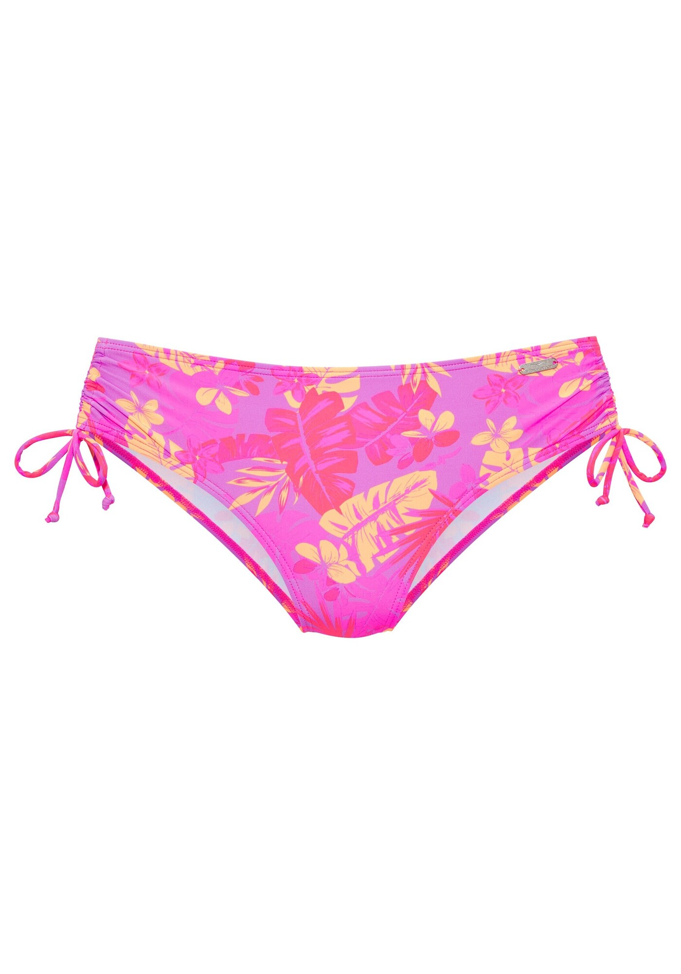 VENICE BEACH Slip costum de baie galben lămâie / mov orhidee / mov neon / fucsia