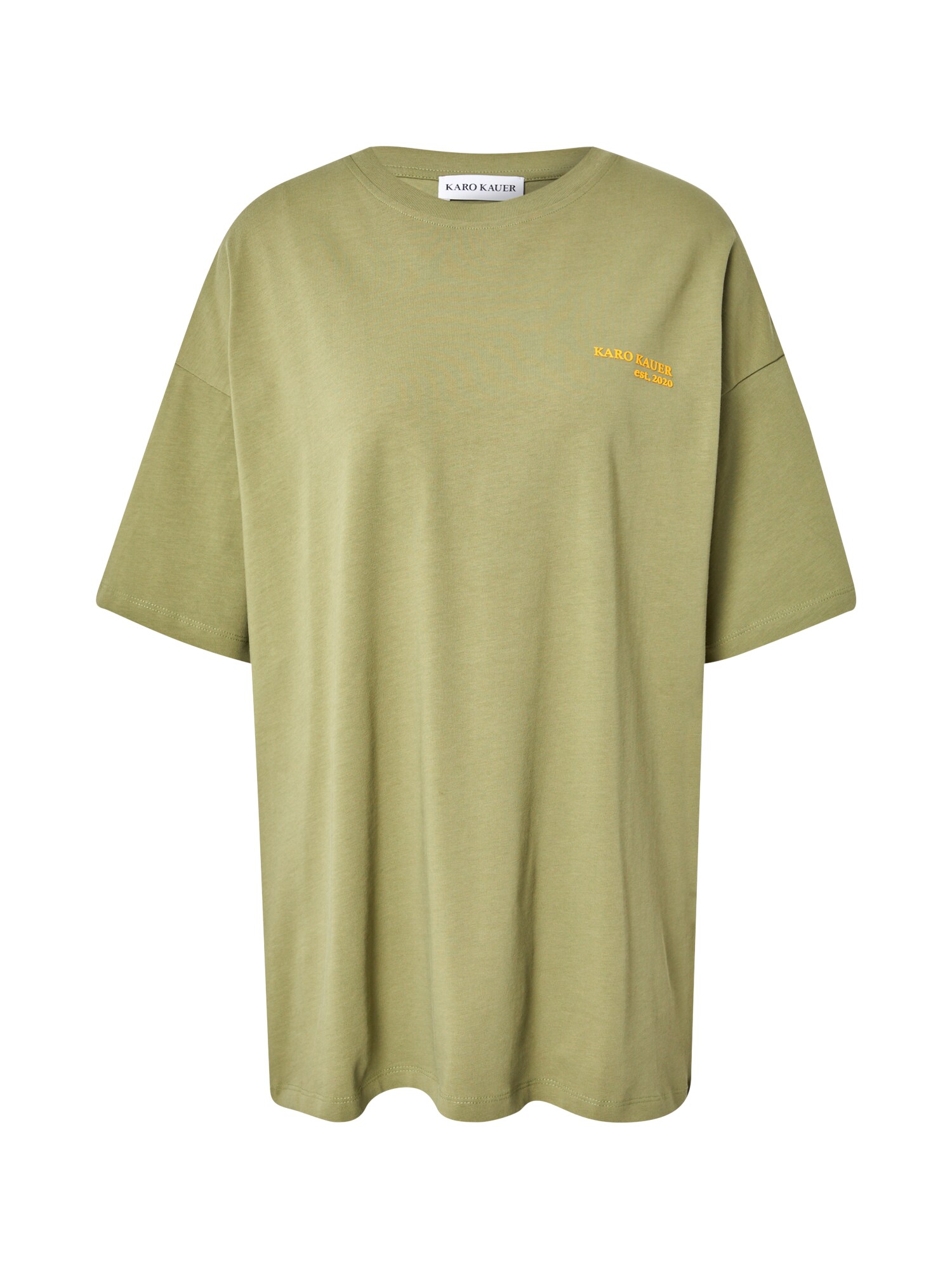 Karo Kauer Laisvi marškinėliai 'Rosie' pastelinė žalia / geltona