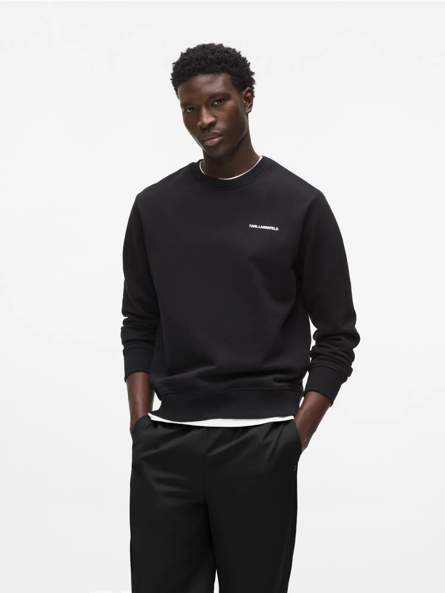 Karl Lagerfeld Sudadera 'Rue St-Guillaume' negro / blanco – imagen 2