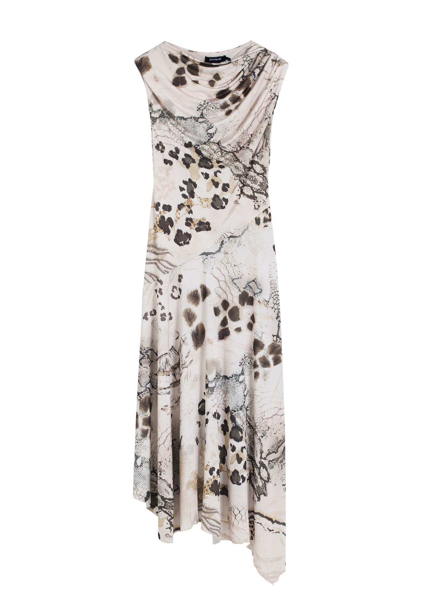 Desigual Rochie de vară  bej / maro / maro cappuccino