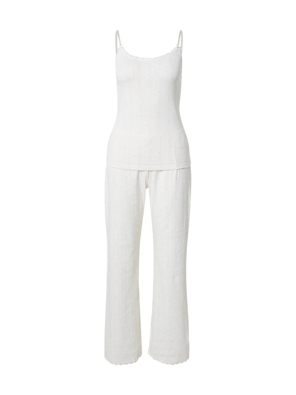 Pyjamas 'Cami Pointelle Lace Hearts'