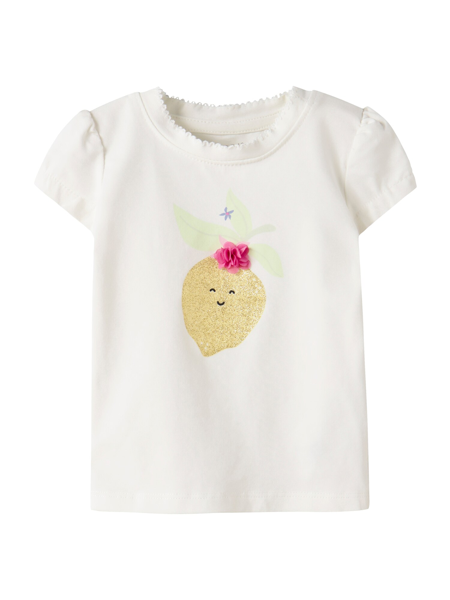 NAME IT Tricou 'NBFFILLAZ'  galben / gri deschis / roz / alb