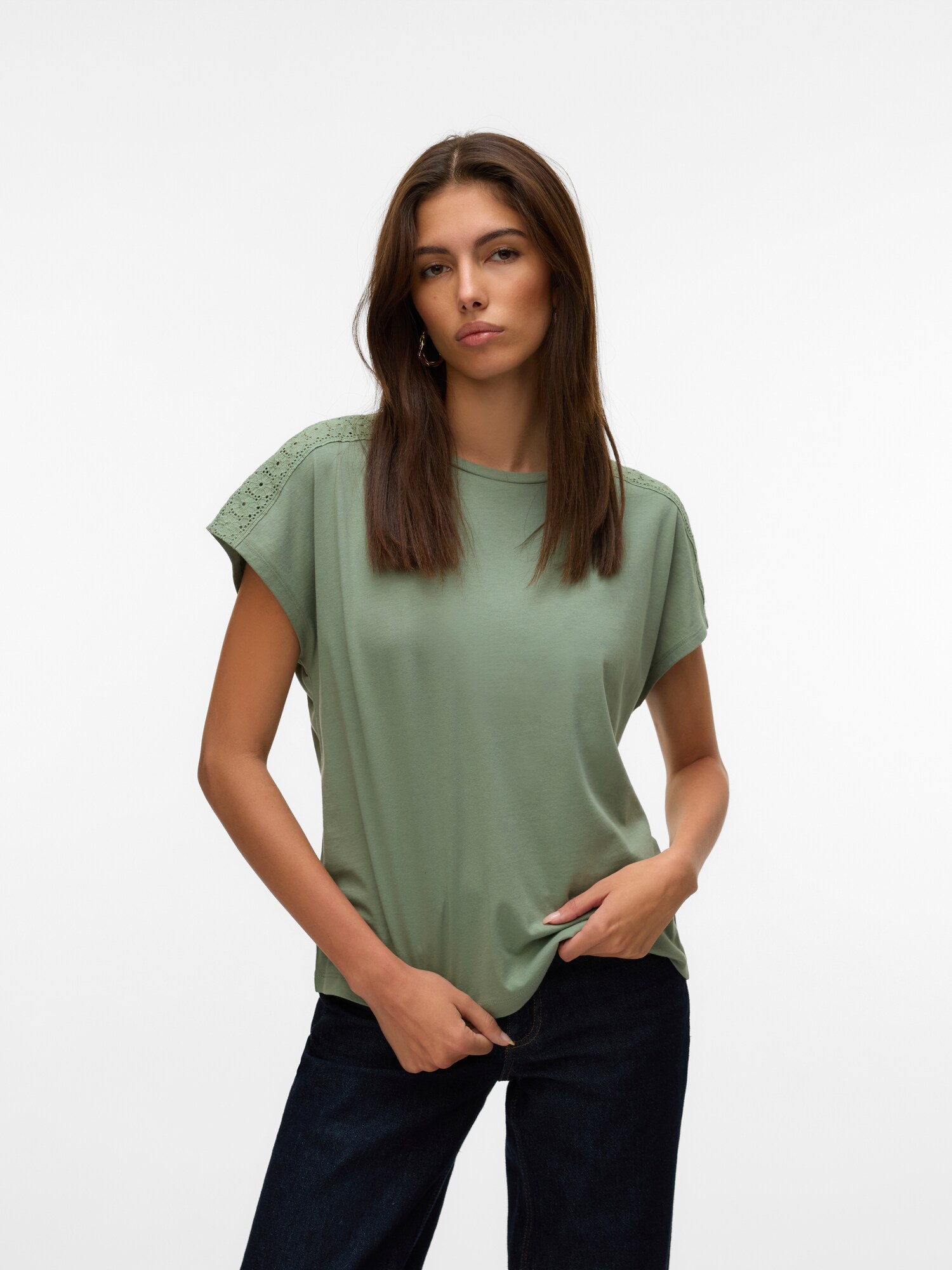 VERO MODA Póló 'VMEmmy'  zöld termék 2. képe