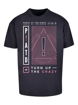 F4NT4STIC Shirt ‘Panic At The Disco Turn Up The Crazy’ Marine