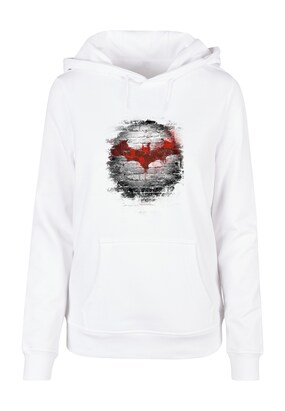 F4NT4STIC Sweatshirt ‘Batman Logo Wall’ Grijs / Rood / Zwart / Wit