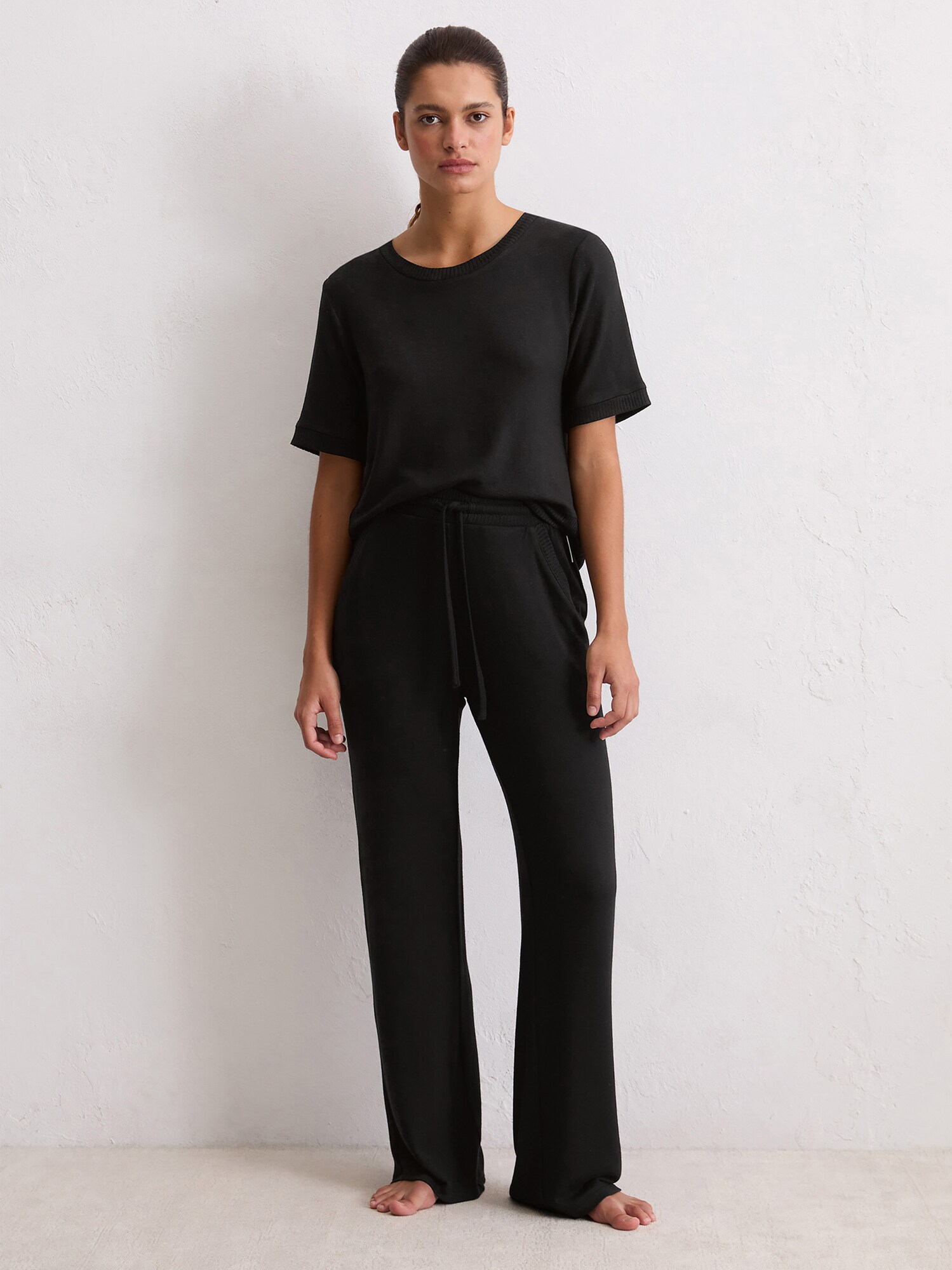 Marc O'Polo Pantalón de pijama ' Soft Knit '  negro – imagen 2