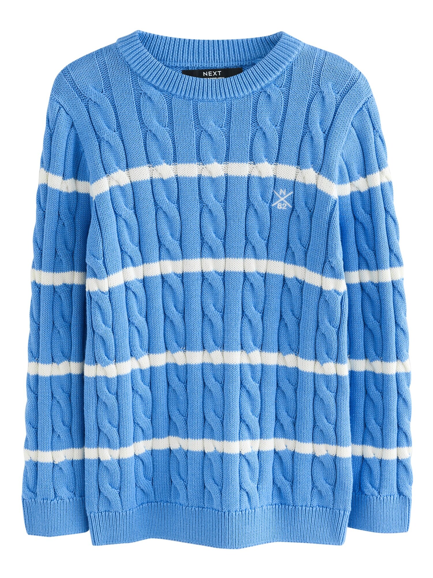 Next Pulover  albastru / alb