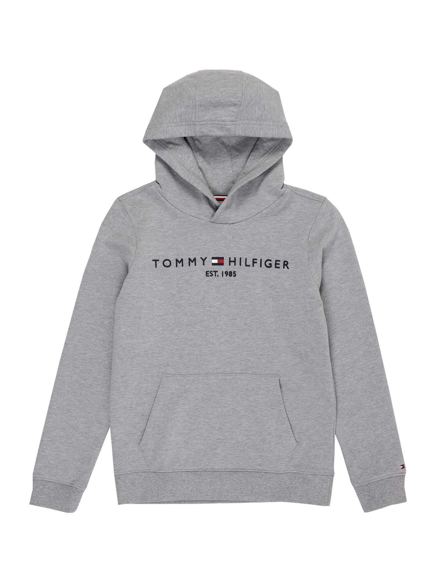 TOMMY HILFIGER Megztinis be užsegimo  balta / margai pilka / tamsiai mėlyna / raudona