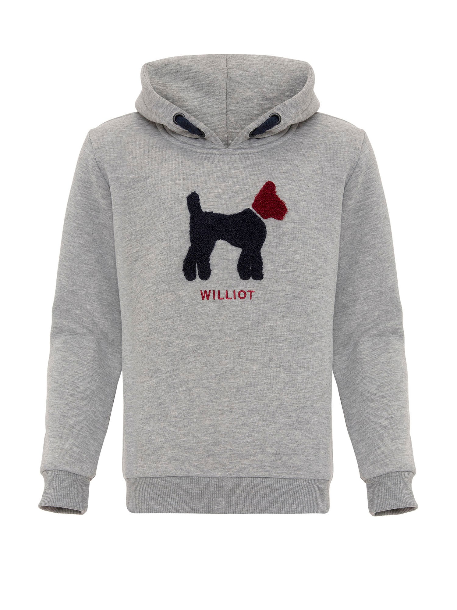 Williot Bluză de molton  gri / roșu / negru