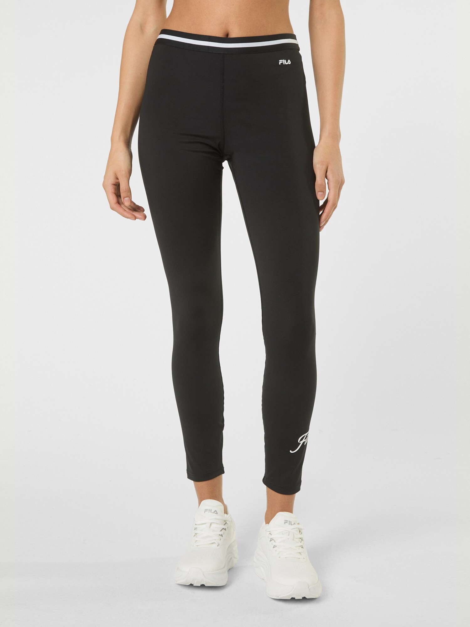 FILA Leggings 'LUNATA graphic taped leggings'  negro