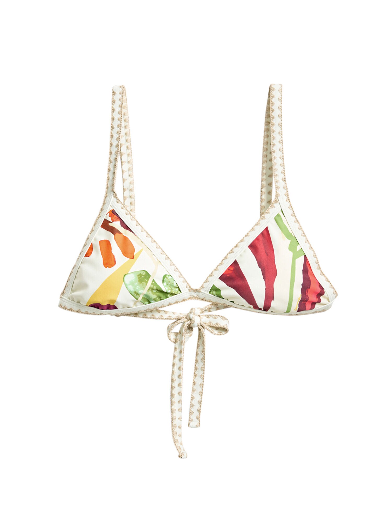 Desigual Sutien costum de baie  galben / verde / roșu / alb