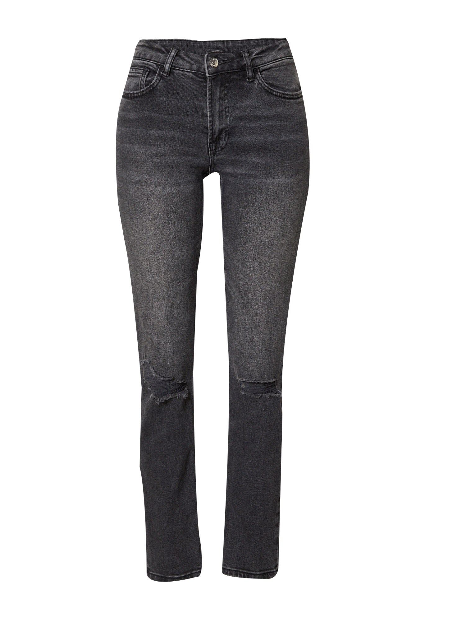 Denim Project Džínsy  čierny denim