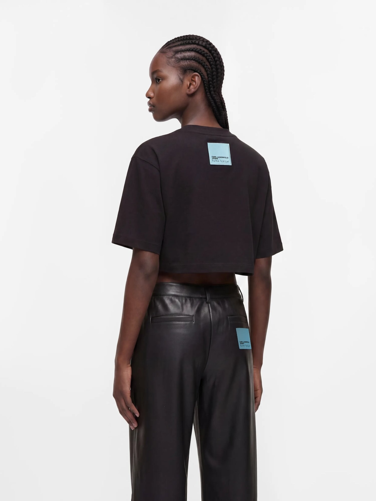 KARL LAGERFELD JEANS Camiseta 'KLJ x Pietro Terzini'  negro / blanco – imagen 7