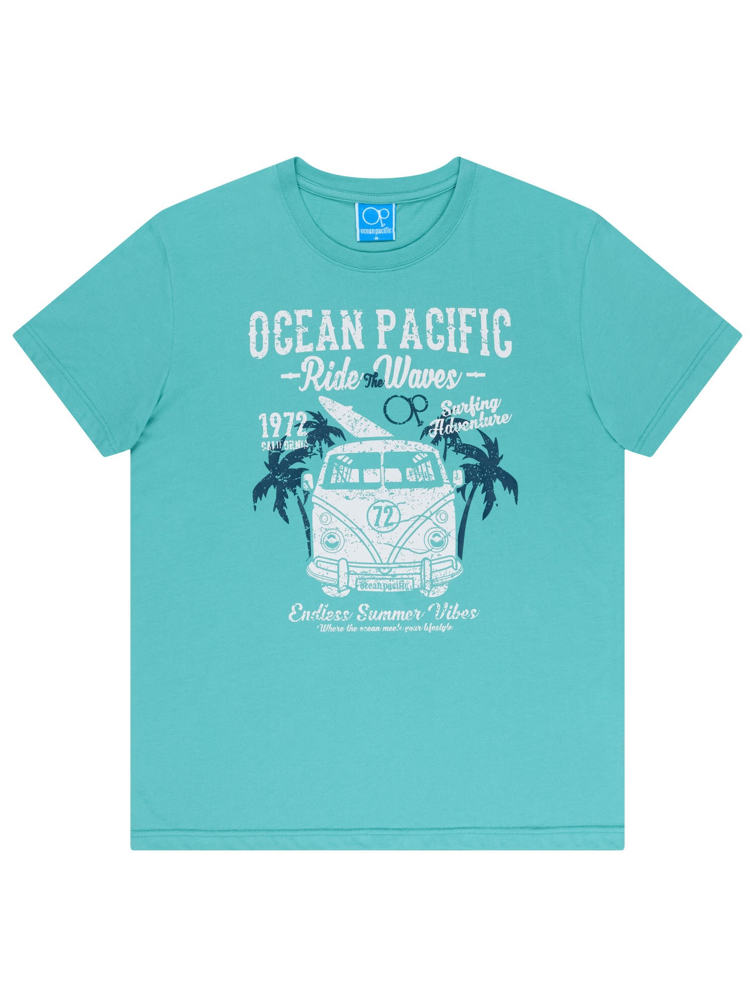 Ocean Pacific Tricou Twinny bleumarin / albastru aqua / alb