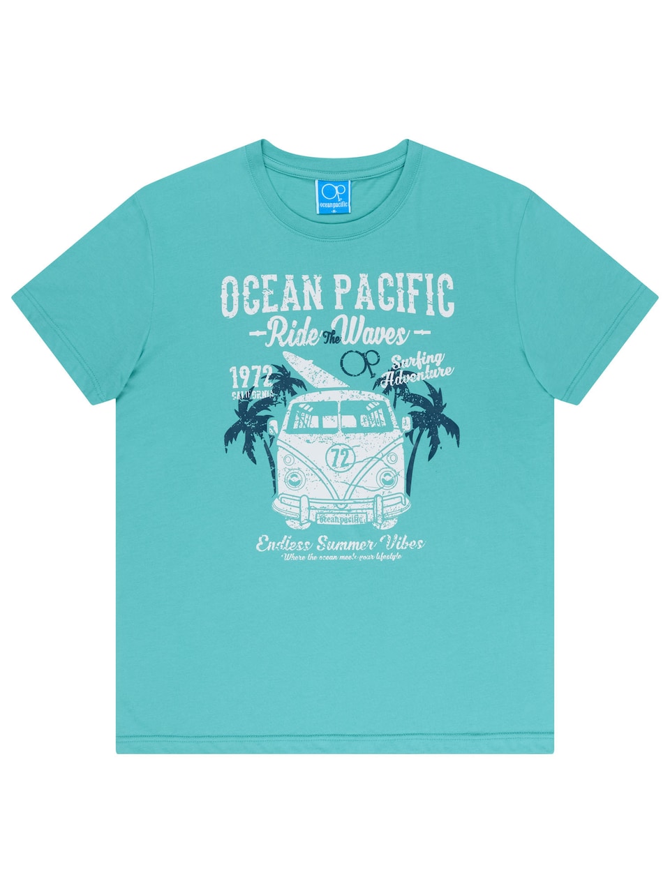 T-shirt 'Twinny' marinblå / aqua