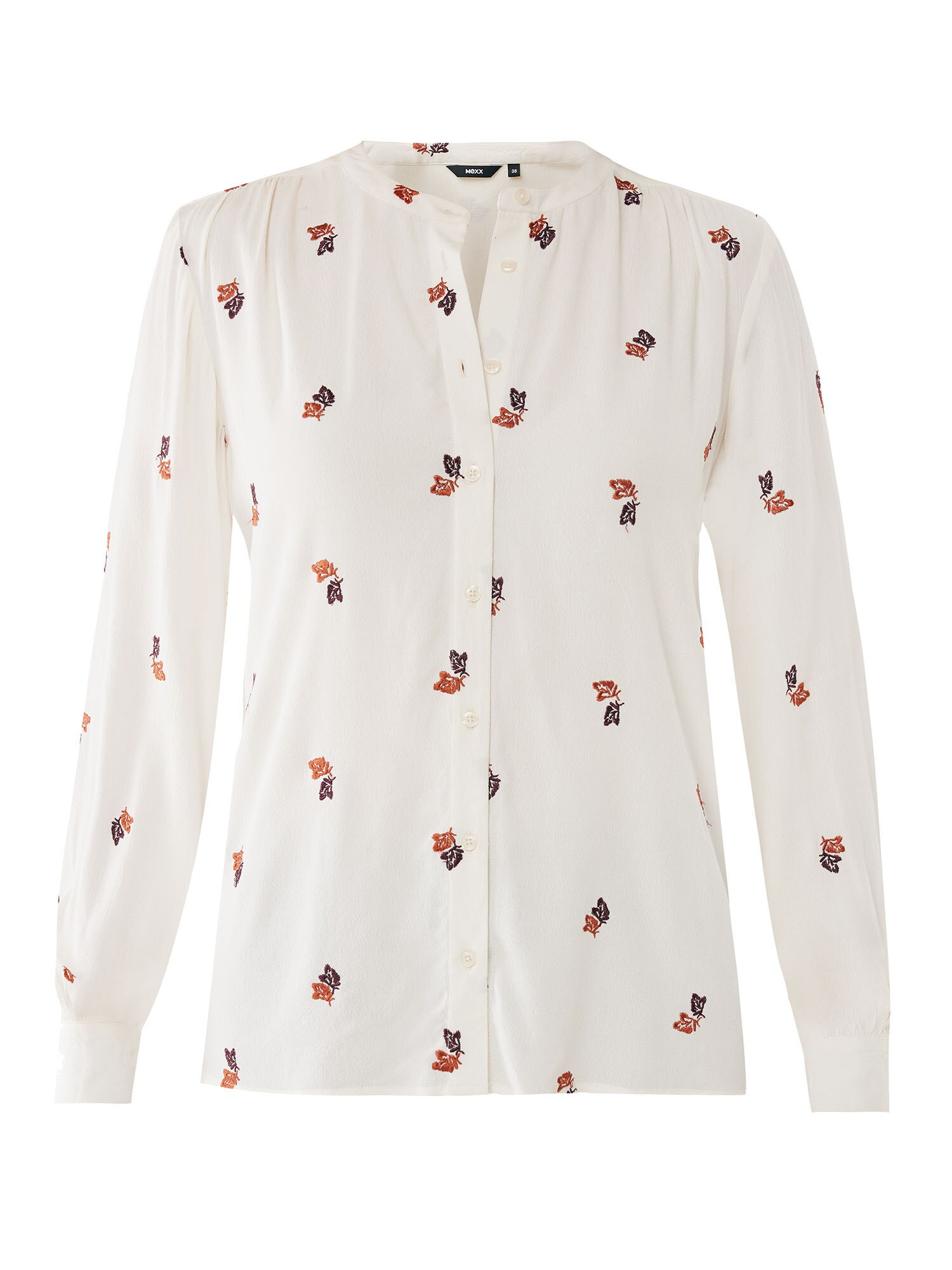 MEXX Bluză  maro / roșu / alb