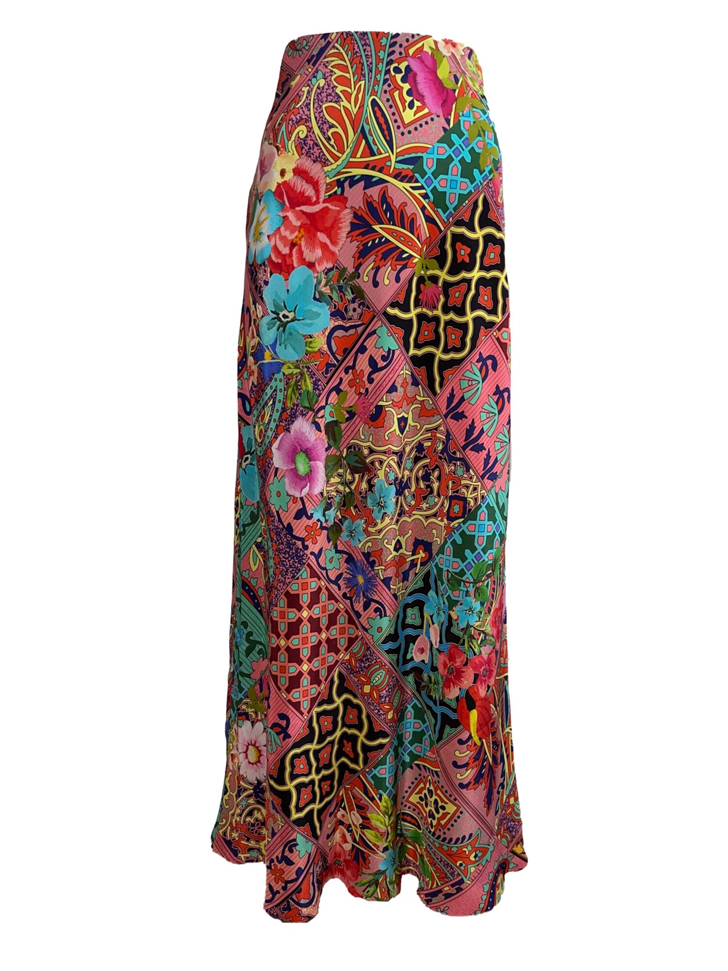 Introvertie VIENNA Gonna 'Oia Bias Cut Silk Skirt' rosa