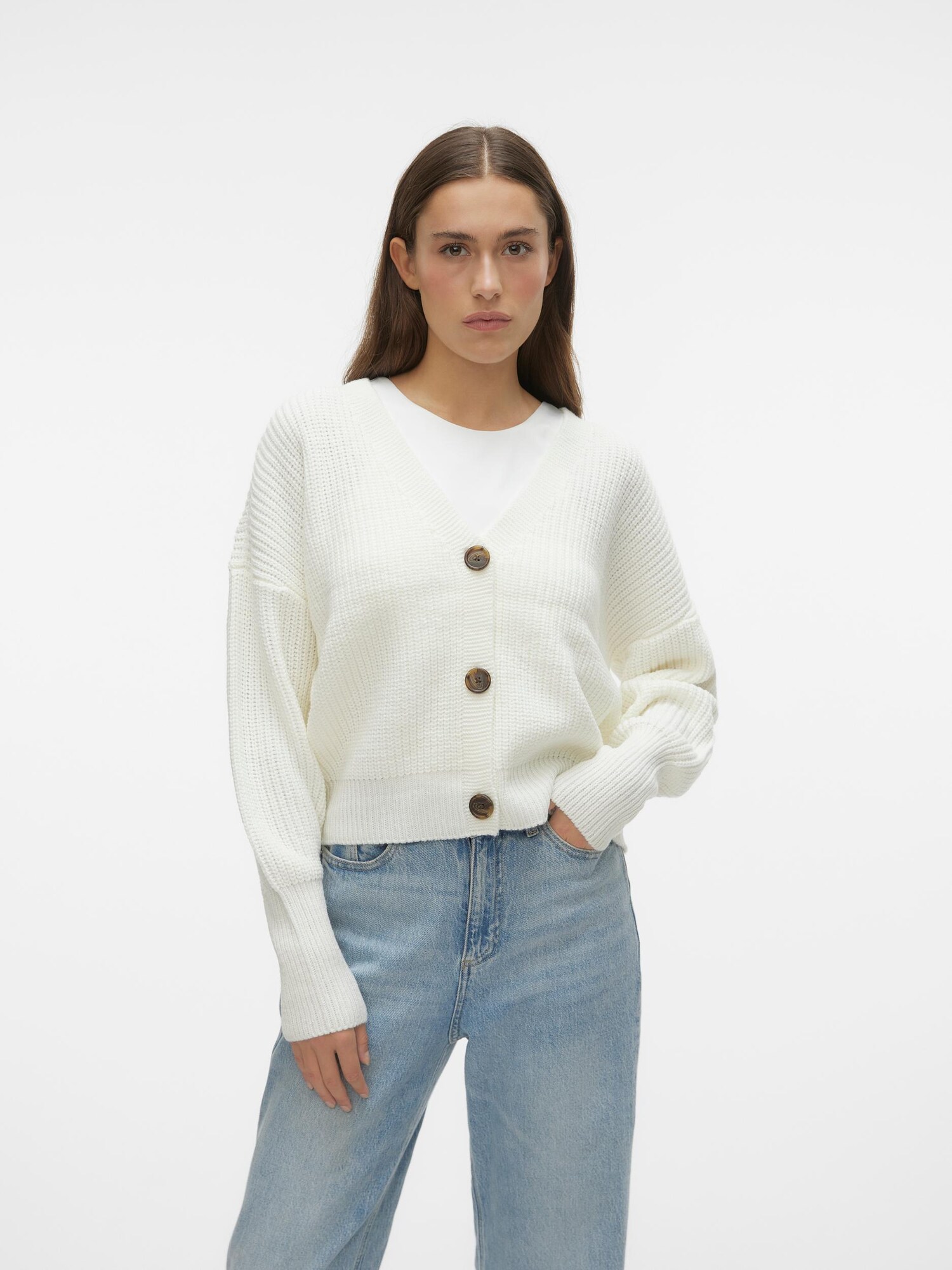 VERO MODA Kardigán 'Lea'  fehér termék 2. képe