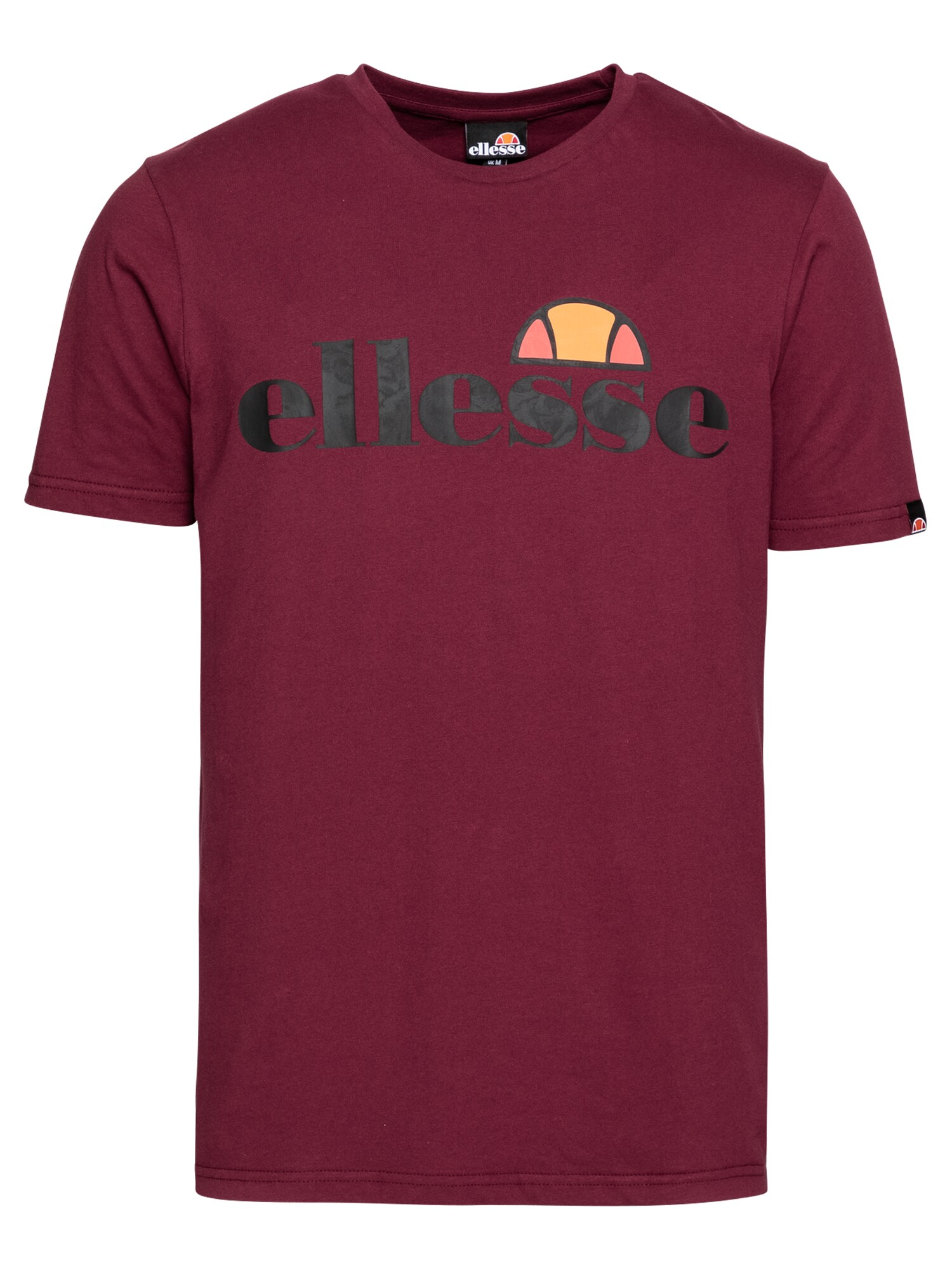 ELLESSE Marškinėliai  burgundiško vyno spalva / juoda