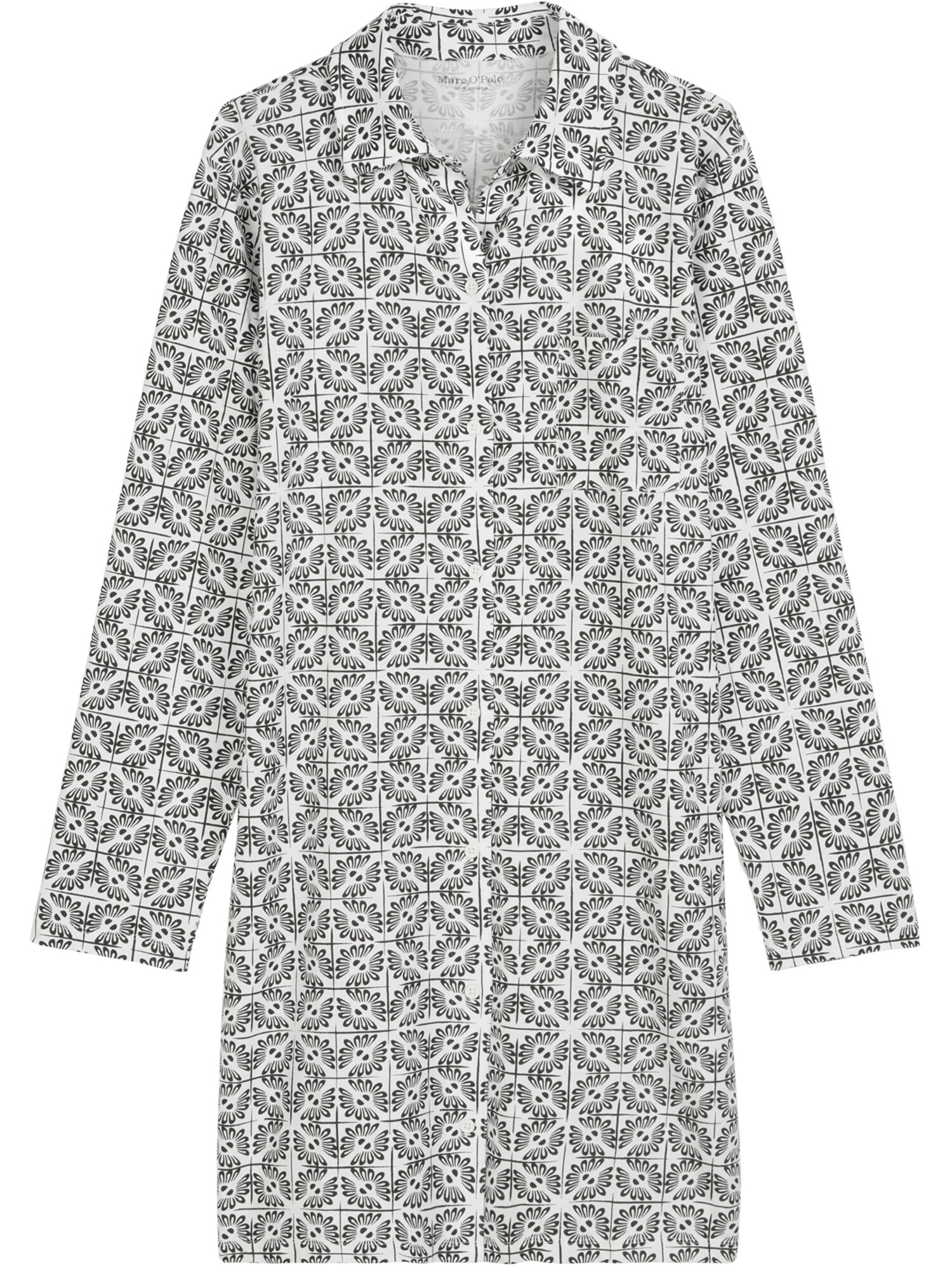 Marc O'Polo Camiseta para dormir ' Mix N Match Cotton Jersey ' gris / blanco lana