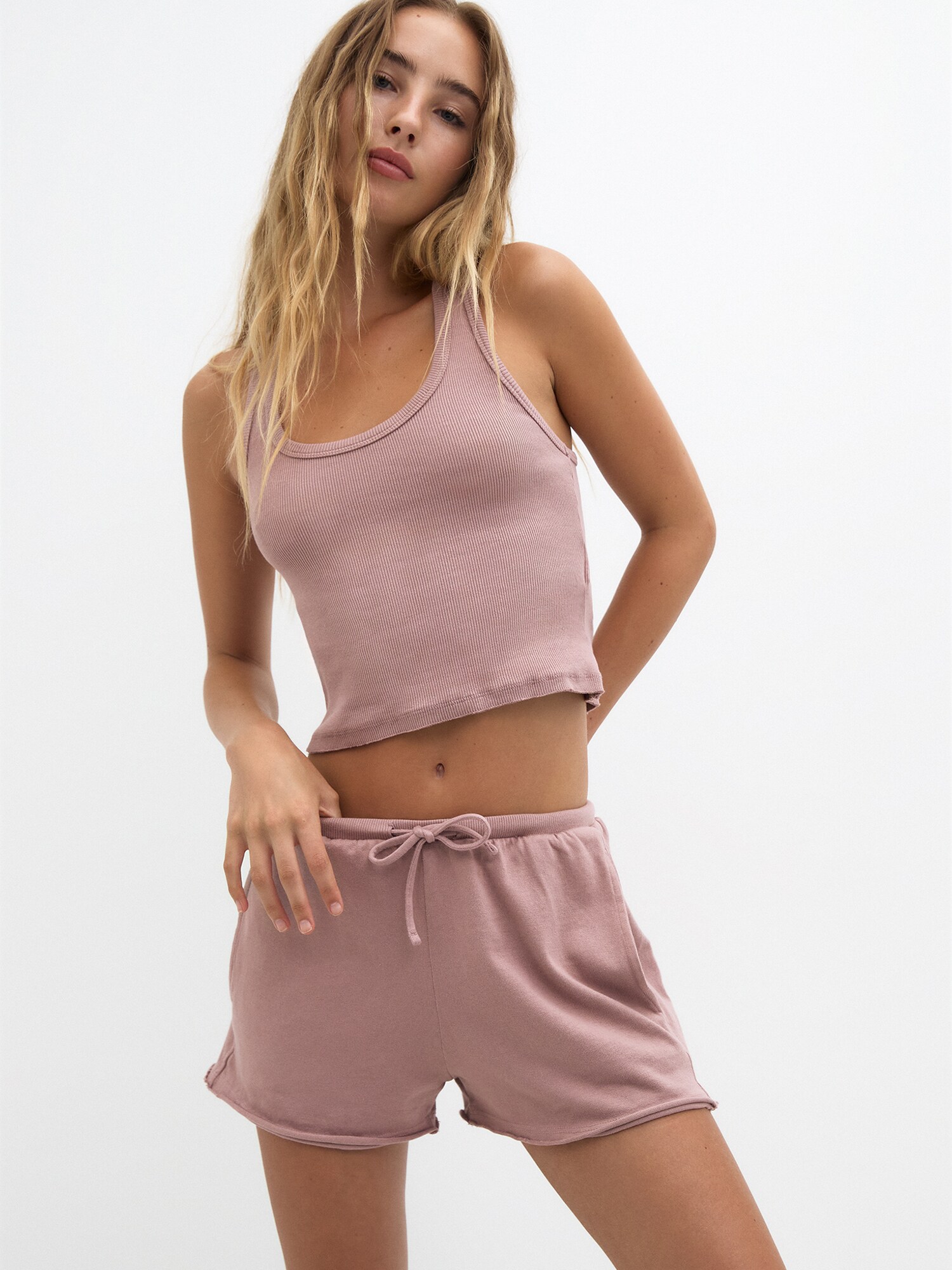 Pull&Bear Nadrág  rózsa termék 2. képe