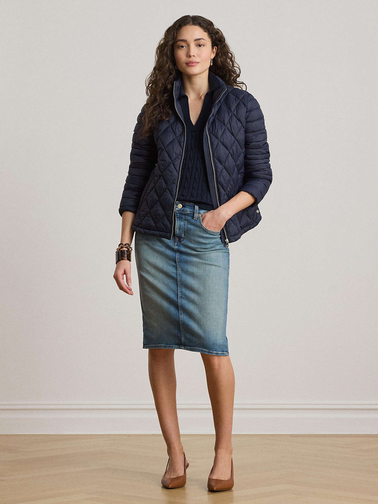 Lauren Ralph Lauren Chaqueta de entretiempo navy – imagen 16