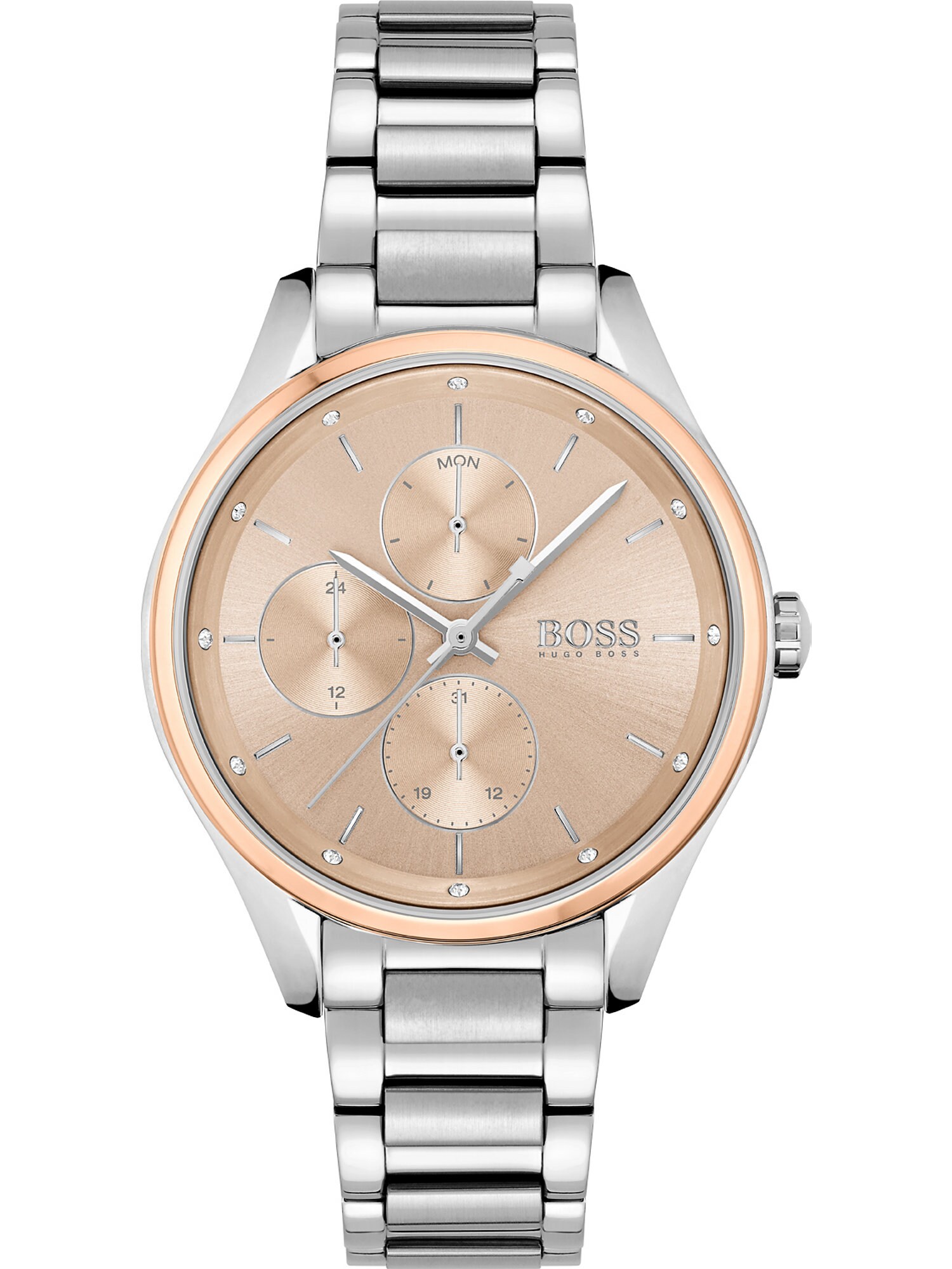BOSS Orange Analoginis (įprasto dizaino) laikrodis sidabrinė / rožinio aukso spalva