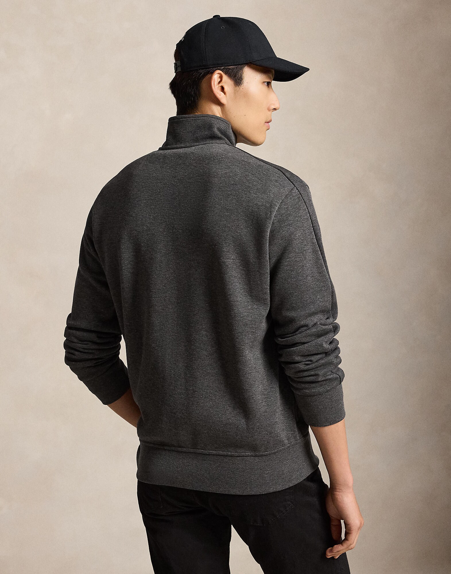 Polo Ralph Lauren Sudadera con cremallera gris oscuro – imagen 3