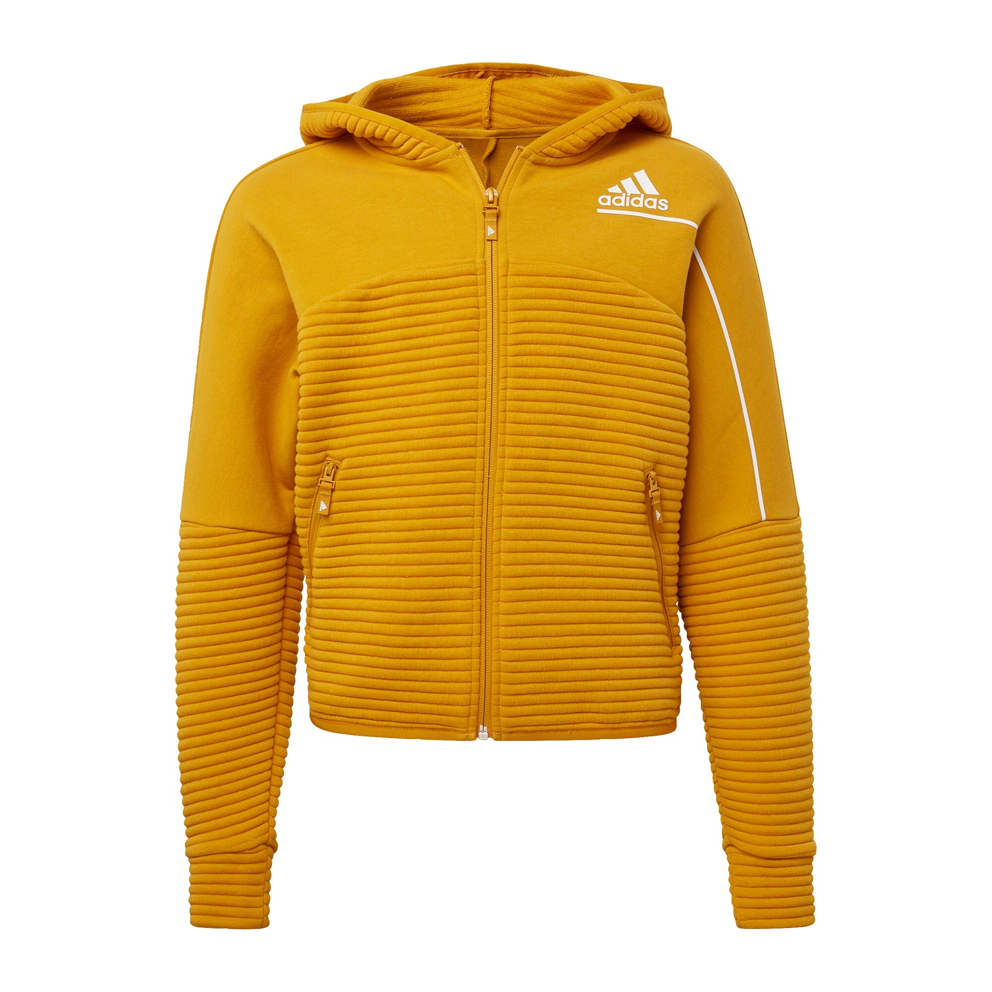 ADIDAS PERFORMANCE Sportinis džemperis  geltona / balta / kario spalva