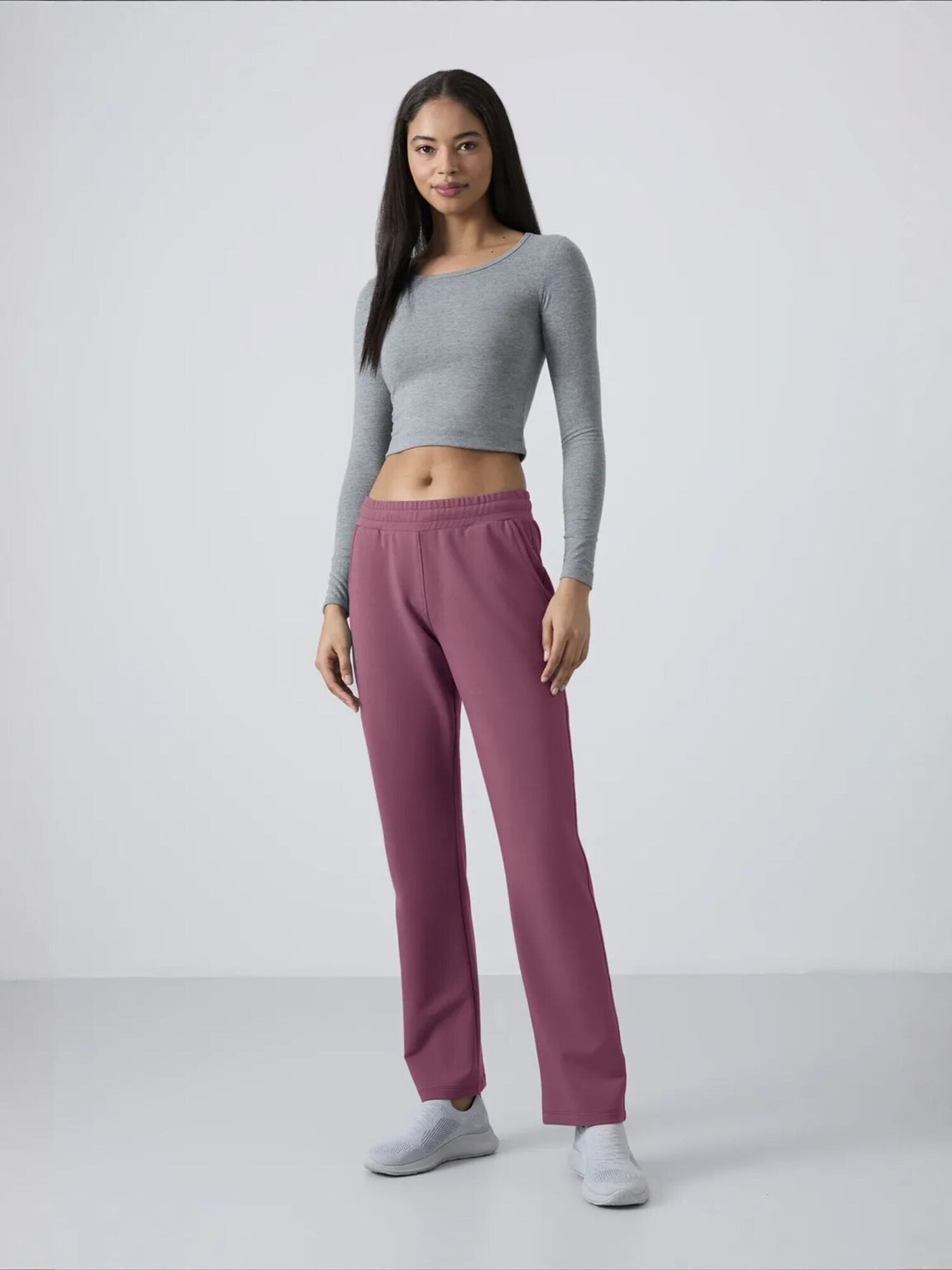 Tommy Life Hlače 'Jogginghose' sivkasto ljubičasta (mauve)