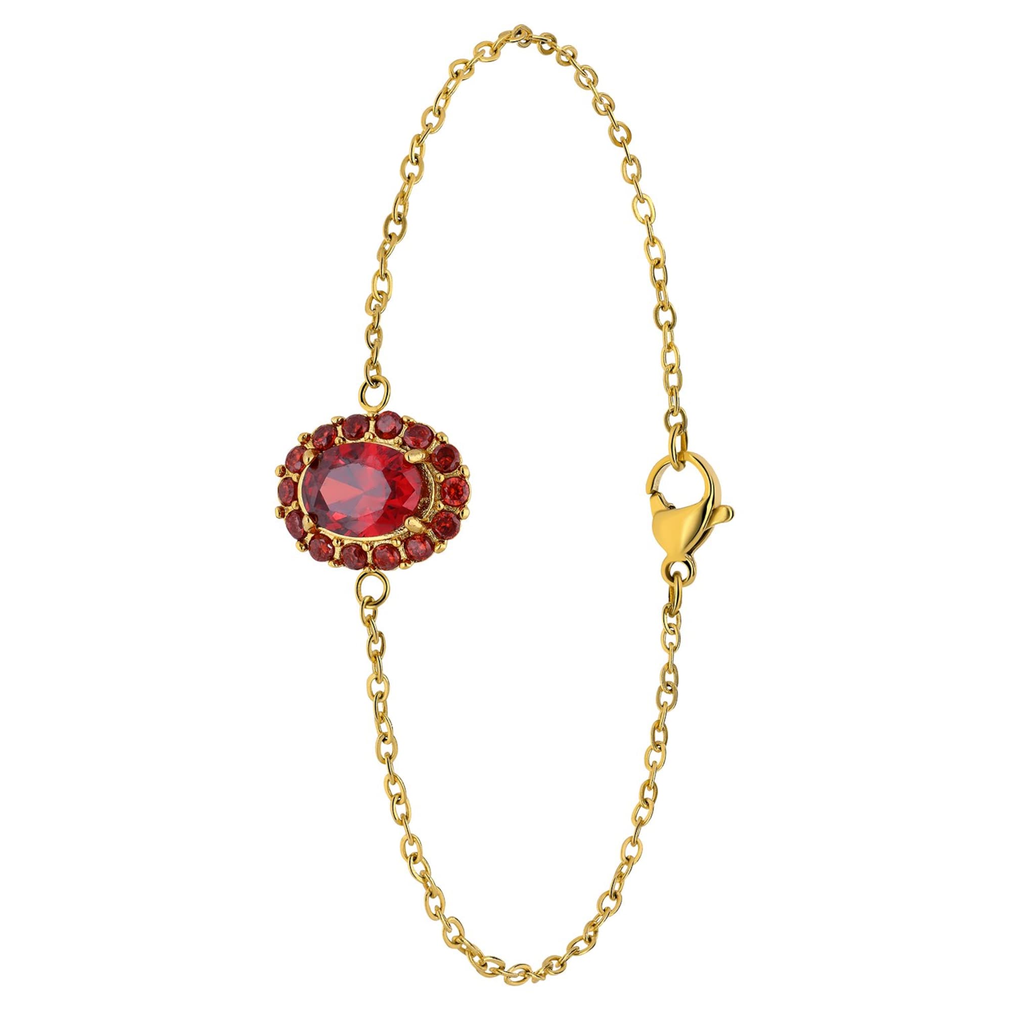 Lucardi Armband Goud / Pink