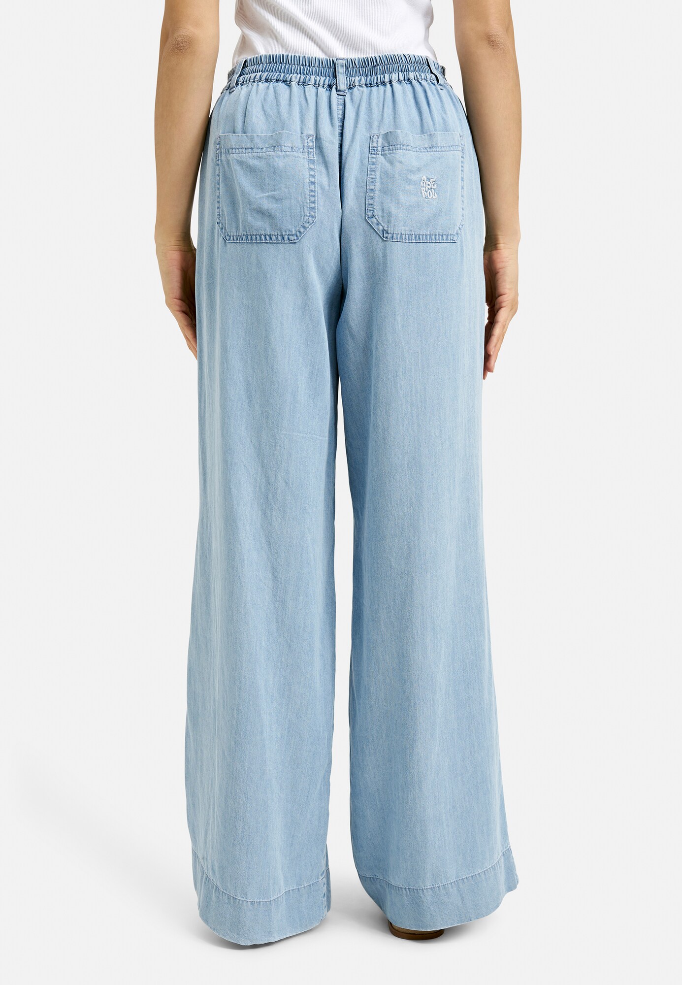 Thumbnail - Hose Wide Leg aus Lyocell im Denim Look