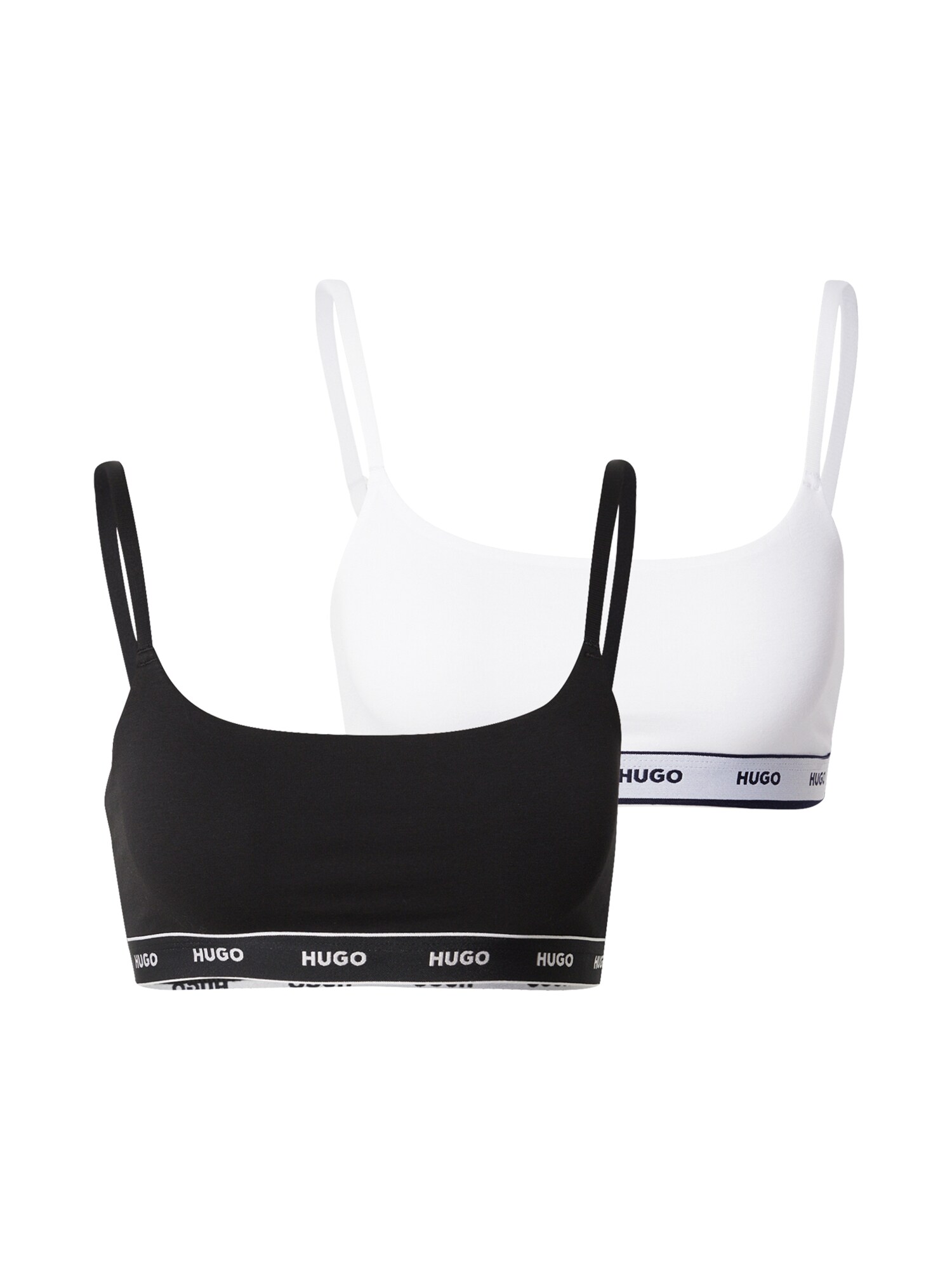 HUGO Sutien  negru / alb