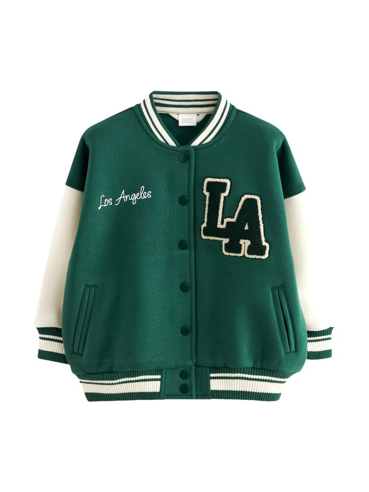 Next Übergangsjacke Mädchen Größe 110 grün / schwarz / weiß