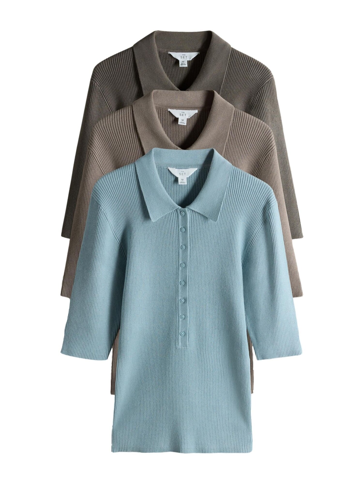 The Set Pulover  cyan / ciocolatiu / sepie