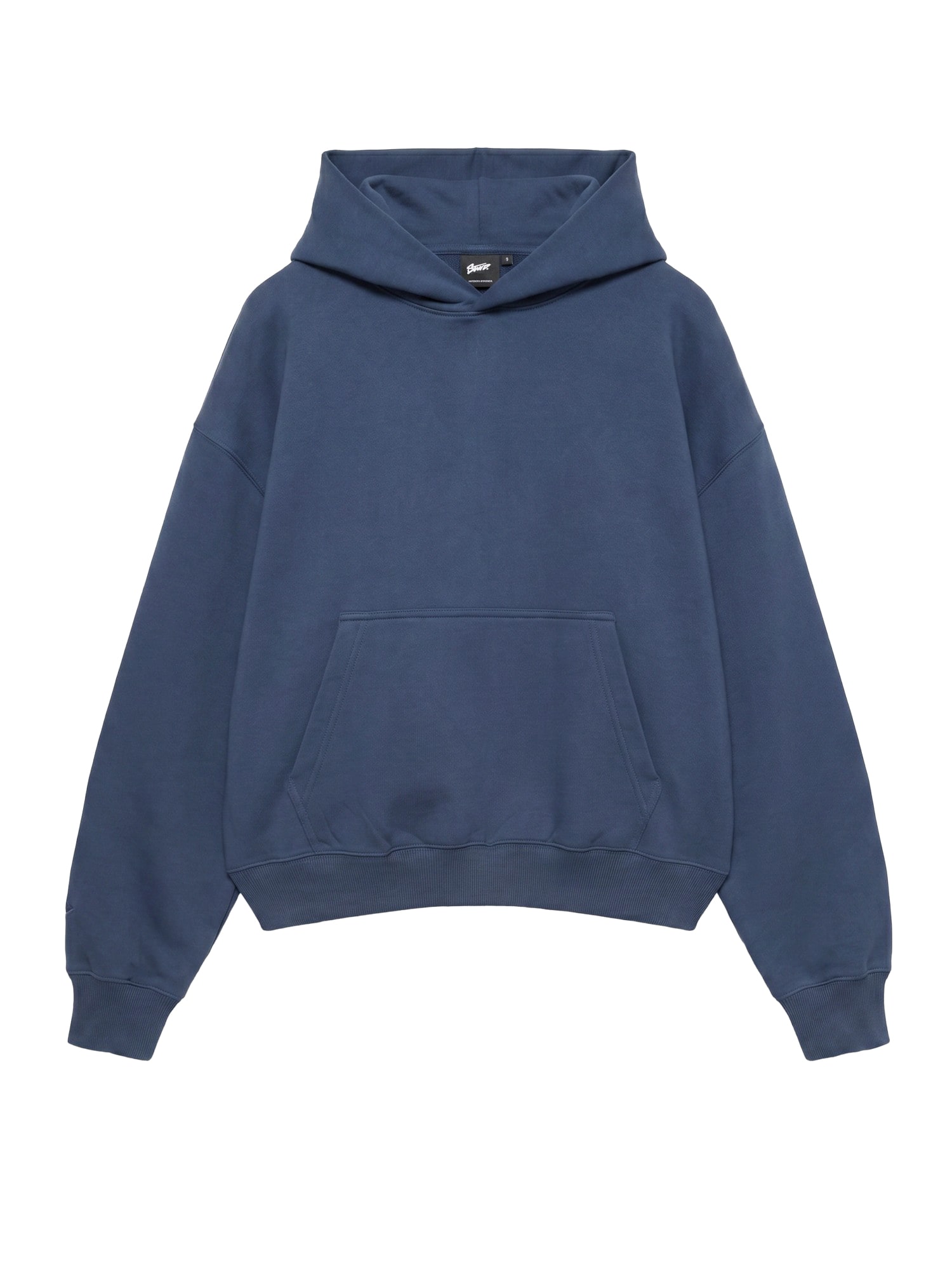 Pull&Bear Bluză de molton STWD bleumarin / roșu / alb lână