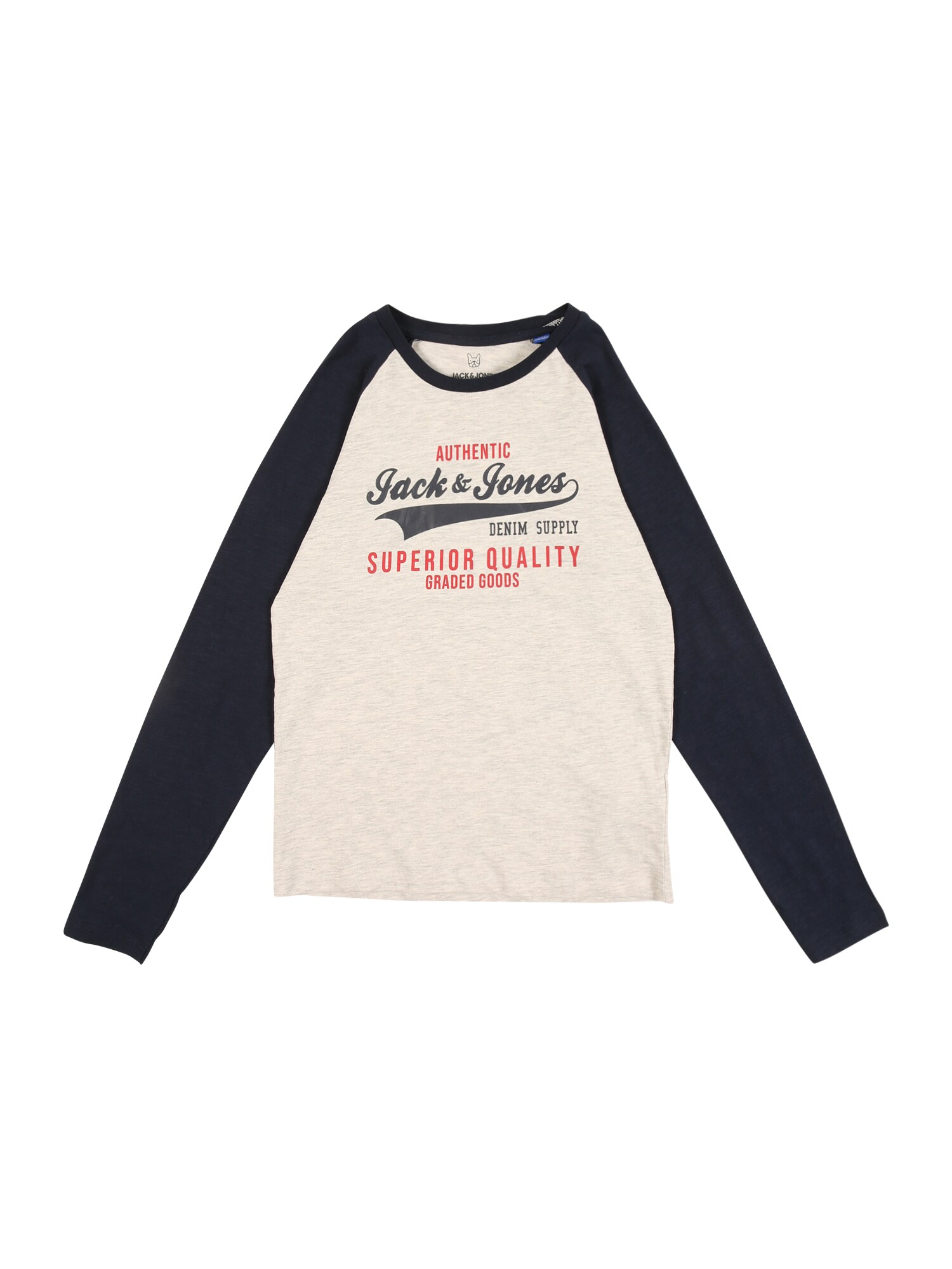 Jack & Jones Junior Megztinis be užsegimo  tamsiai mėlyna / raudona / marga smėlio spalva