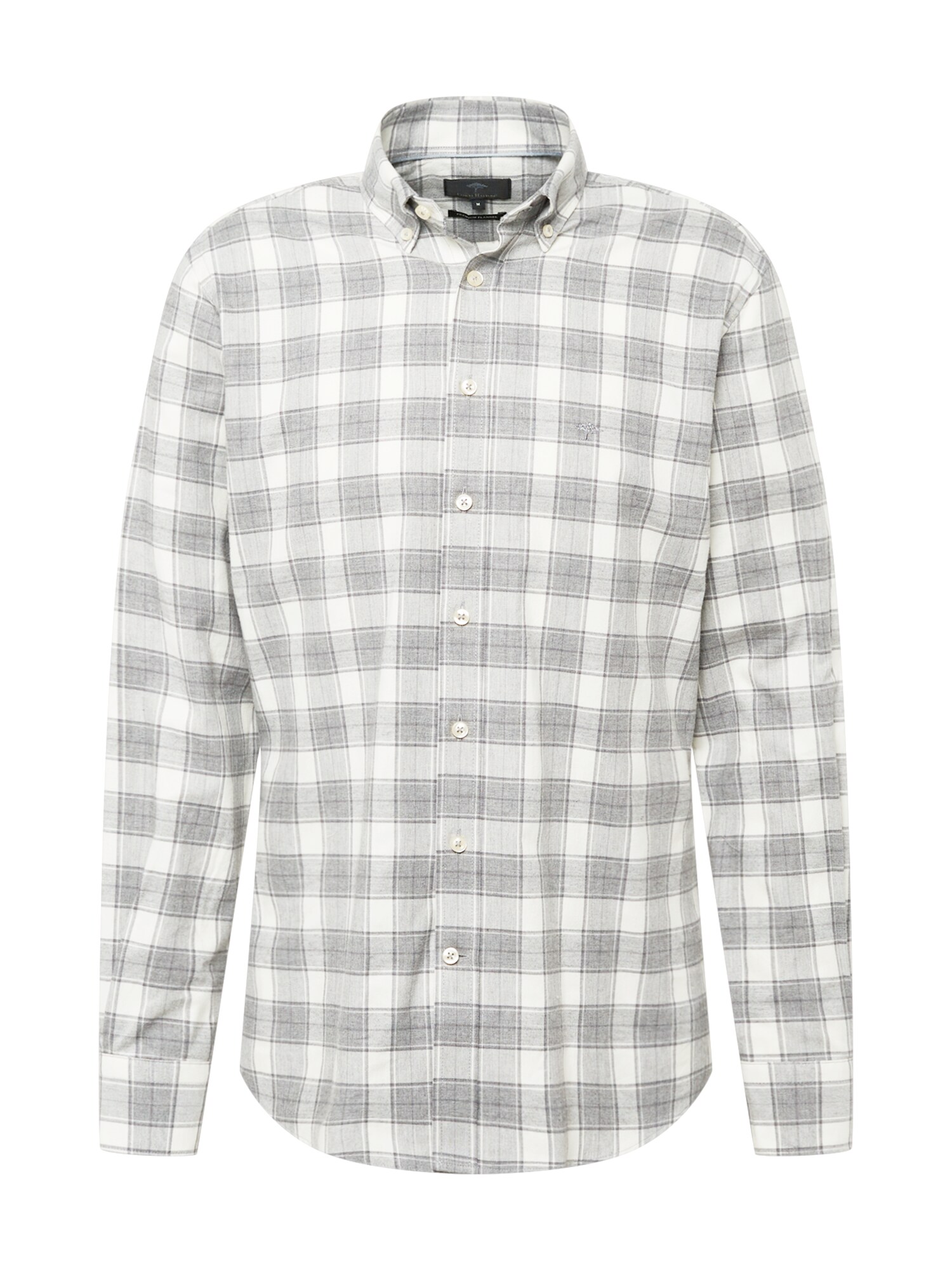 FYNCH-HATTON Marškiniai pilka / sidabro pilka / balta